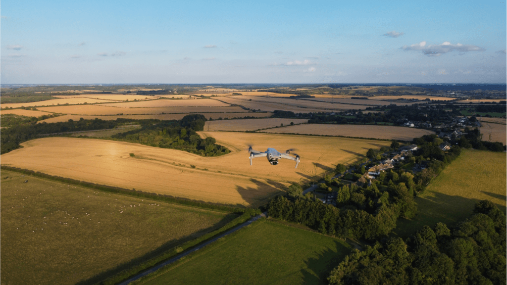 Drones at the Farm field