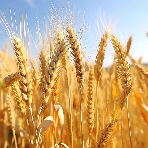 isolated wheat grain kernel color golden form tall stalks bountiful white background photo 655090 1389664